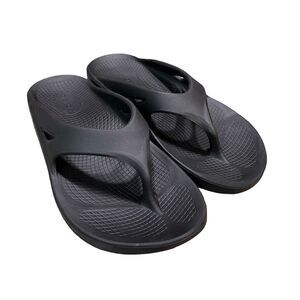 OOfos OOriginal Unisex Recovery Slides Flip Flop Sandals Mens Size 6 W8 Black